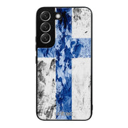 Samsung Galaxy S22 Plus suojakuoret - Painted Finnish Flag - Ei