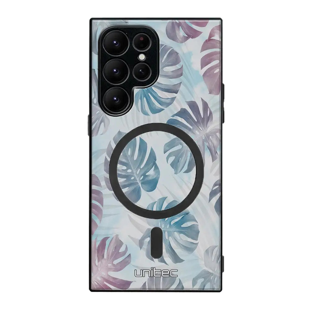 Samsung Galaxy S22 Ultra kukka suojakuoret - Monstera Texture