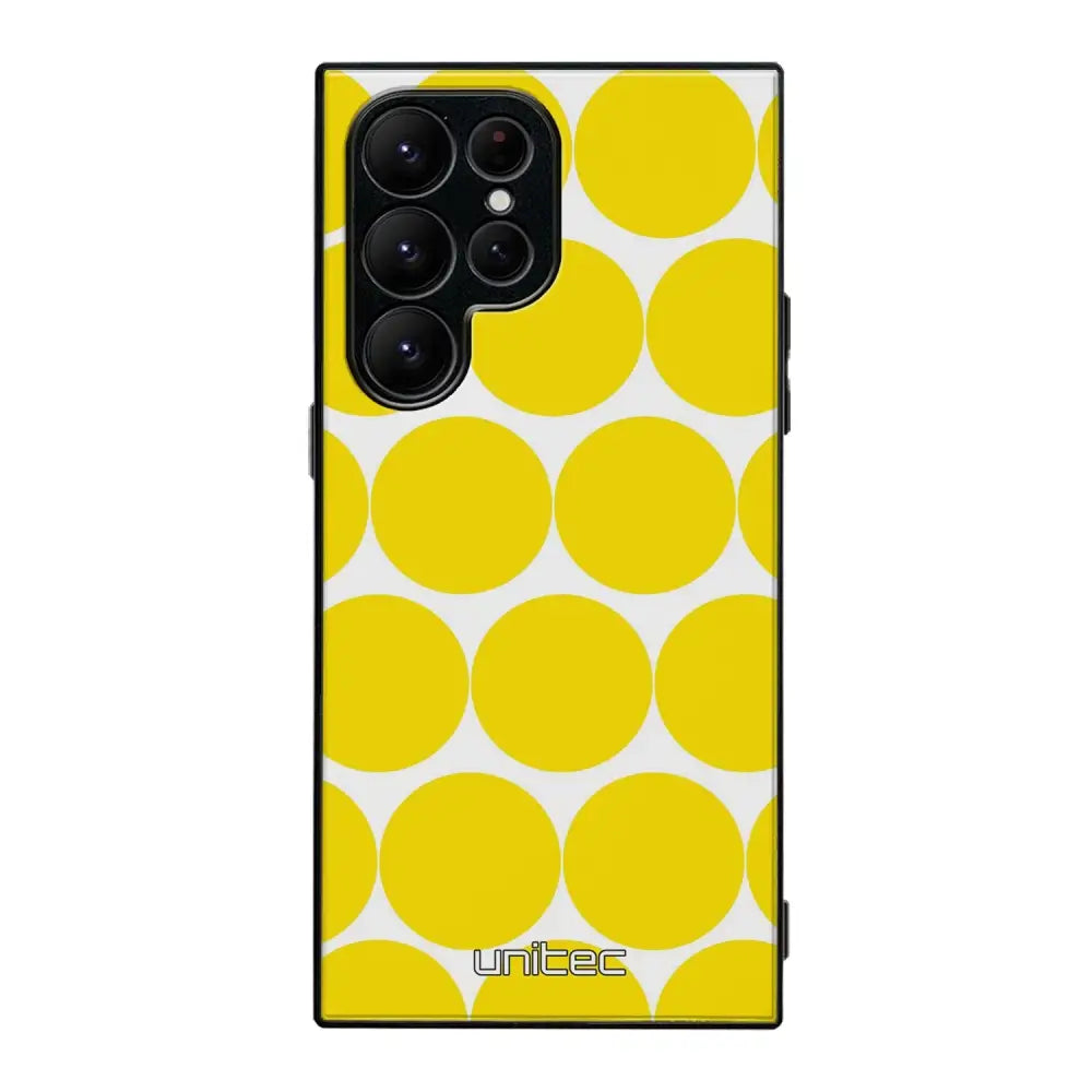 Samsung Galaxy S22 Ultra pallo suojakuoret - Keltainen Pallo - Ei