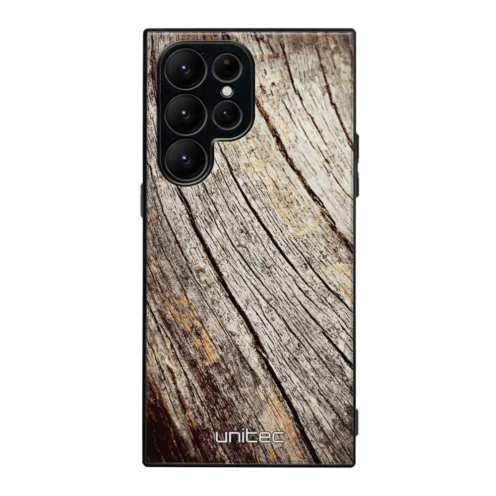 Samsung Galaxy S22 Ultra suojakuoret - Wooden Stump - Ei