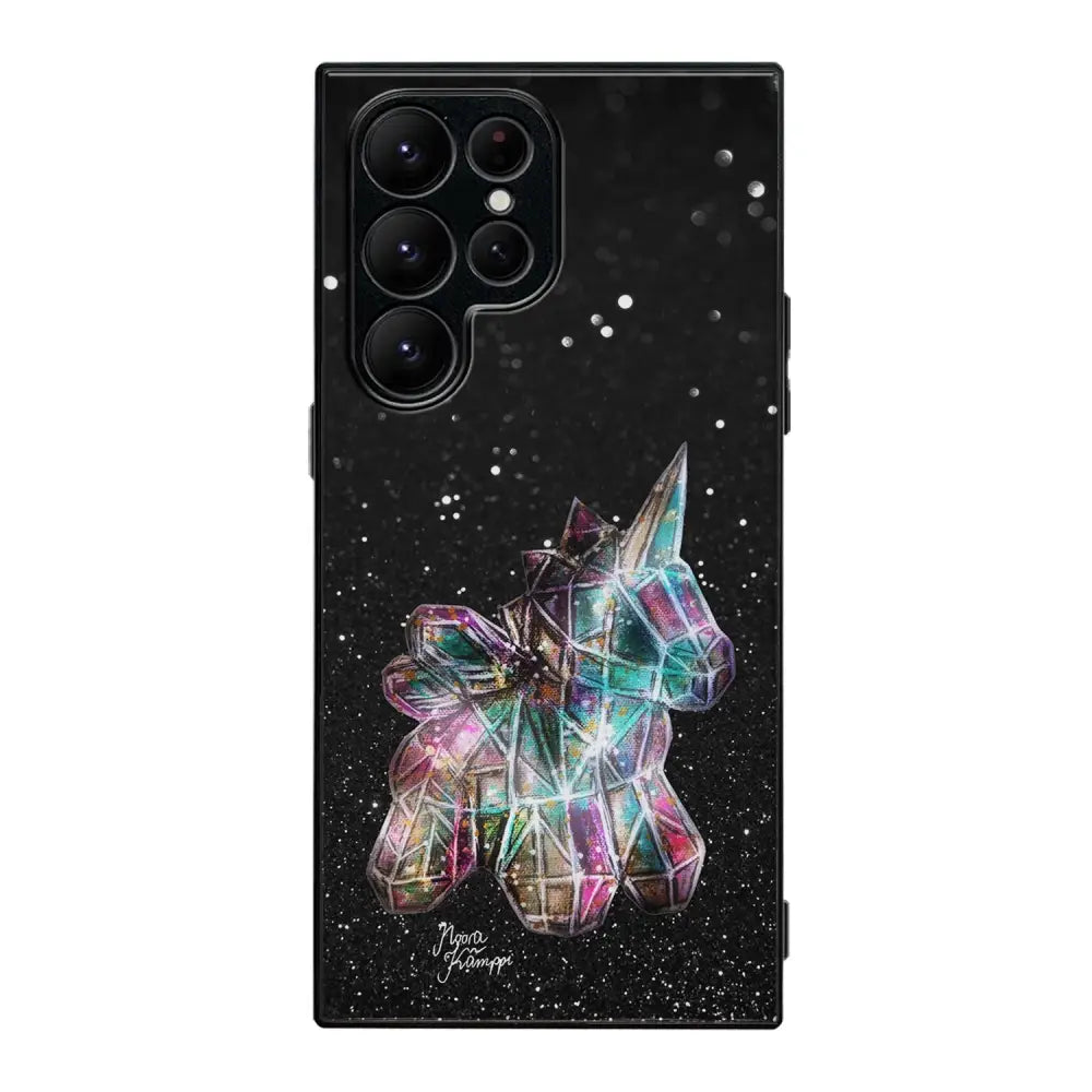 Samsung Galaxy S22 Ultra unicorn suojakuoret - Valkoinen - Noora Kämppi - Ei