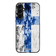 Samsung Galaxy S23 FE suojakuoret - Painted Finnish Flag - Ei