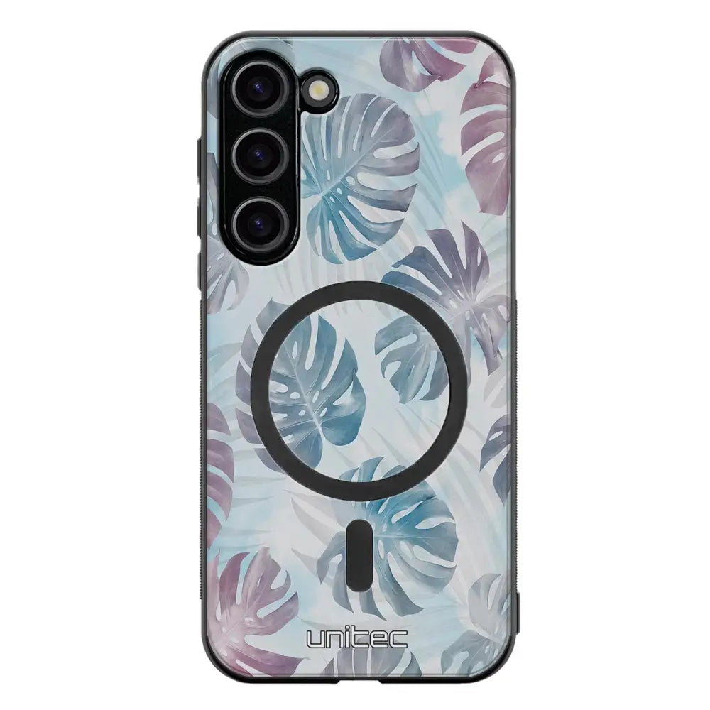 Samsung Galaxy S23 Plus kukka suojakuoret - Monstera Texture