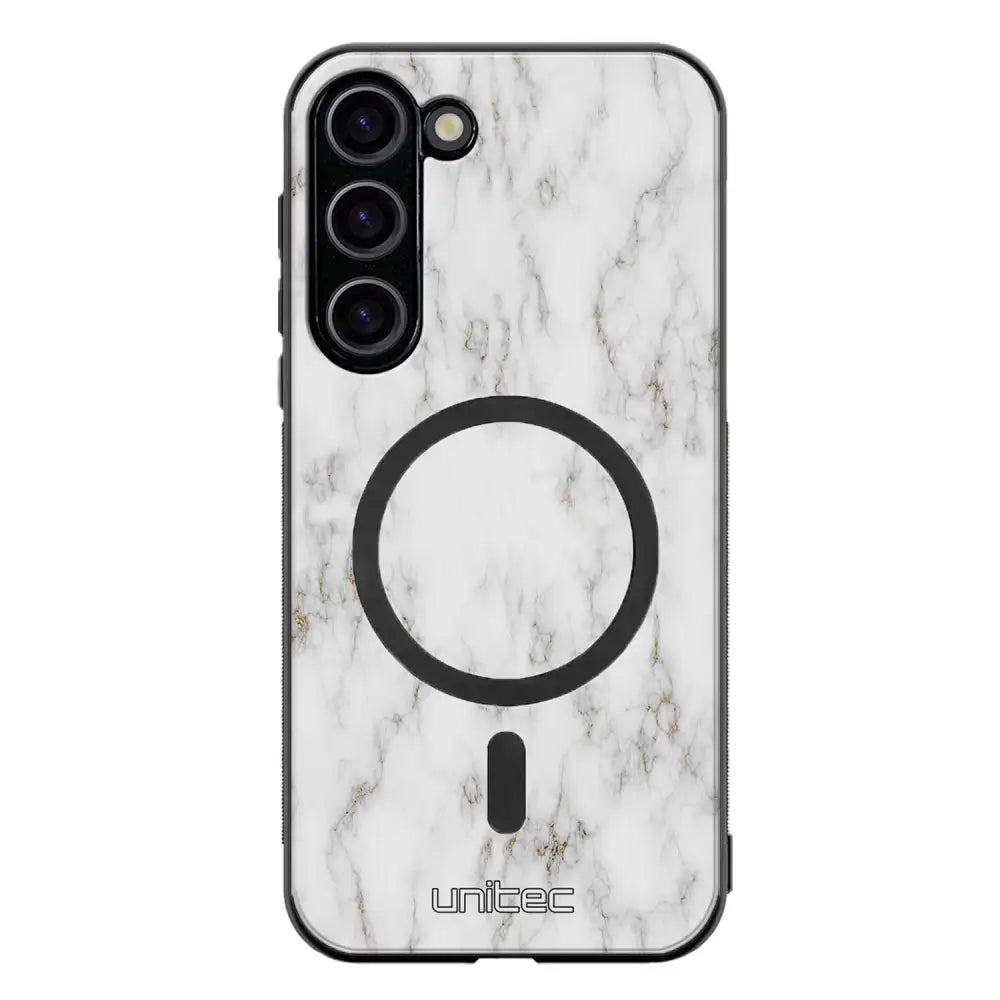 Samsung Galaxy S23 Plus marmori suojakuoret - White Marble