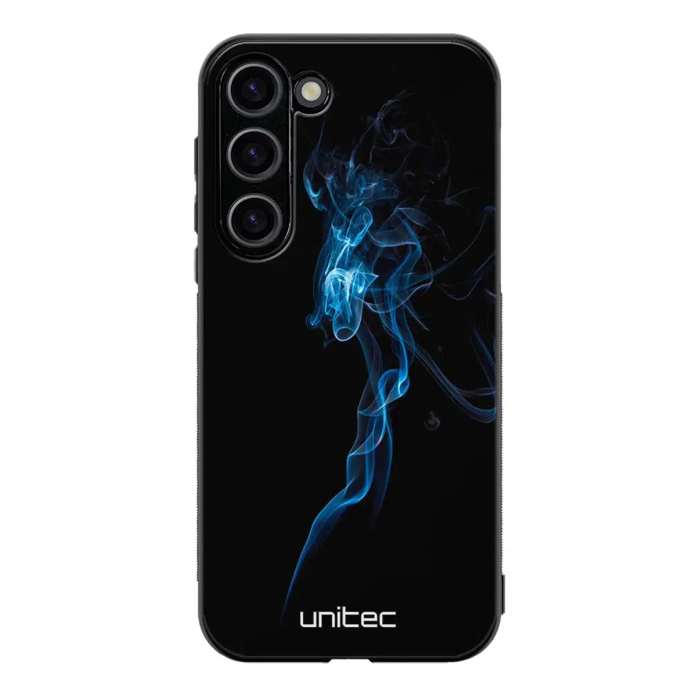 Samsung Galaxy S23 suojakuoret - Blue Smoke On Black - Ei