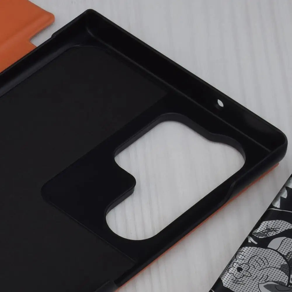 Samsung Galaxy S23 Ultra Flip suojakuori - Oranssi