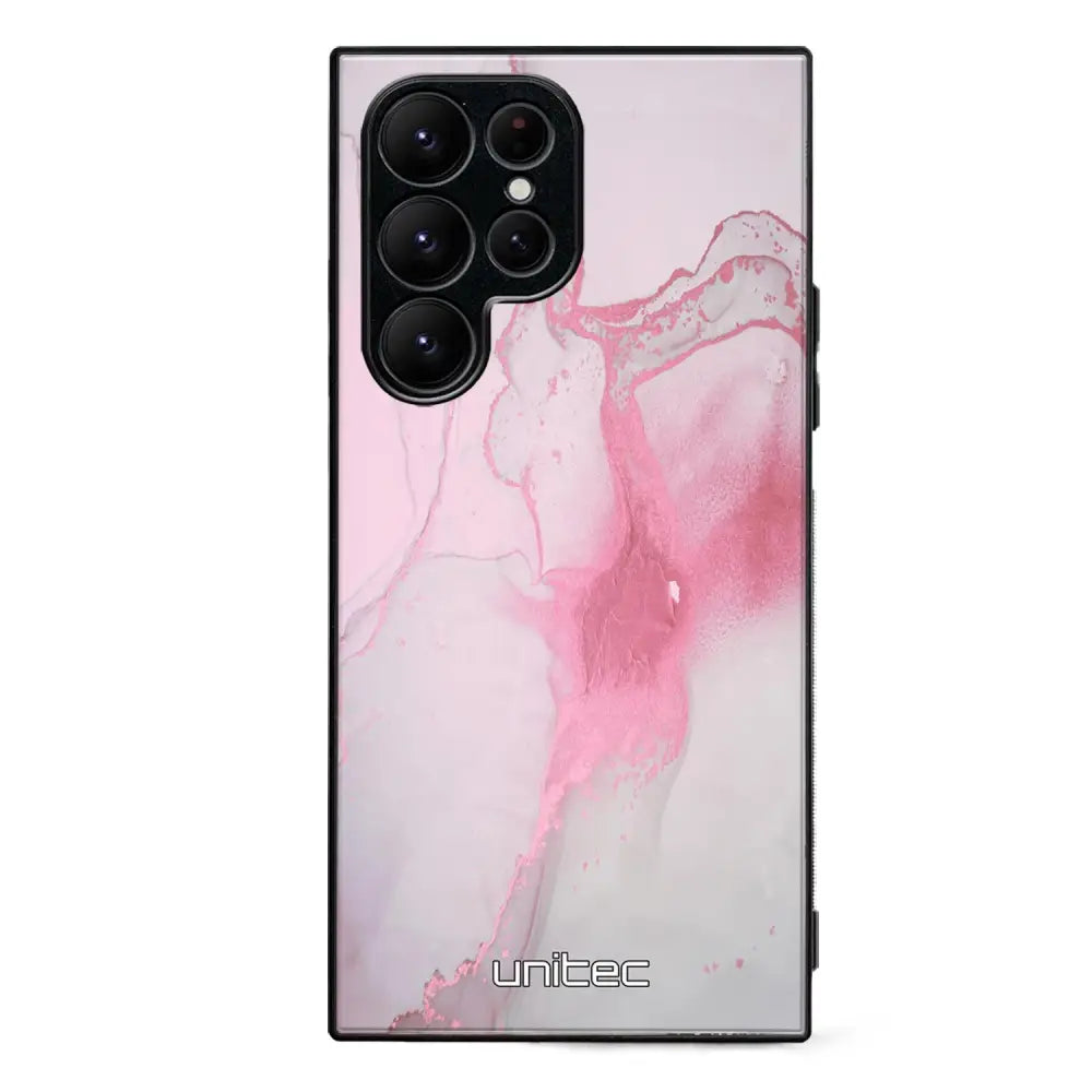 Samsung Galaxy S23 Ultra marmori suojakuoret - Pink Pok Rie - Ei