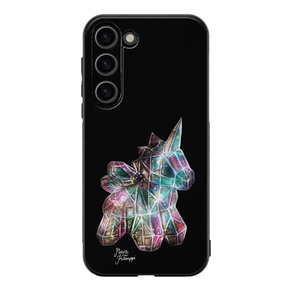 Samsung Galaxy S23 unicorn suojakuoret - Musta - Noora Kämppi - Ei