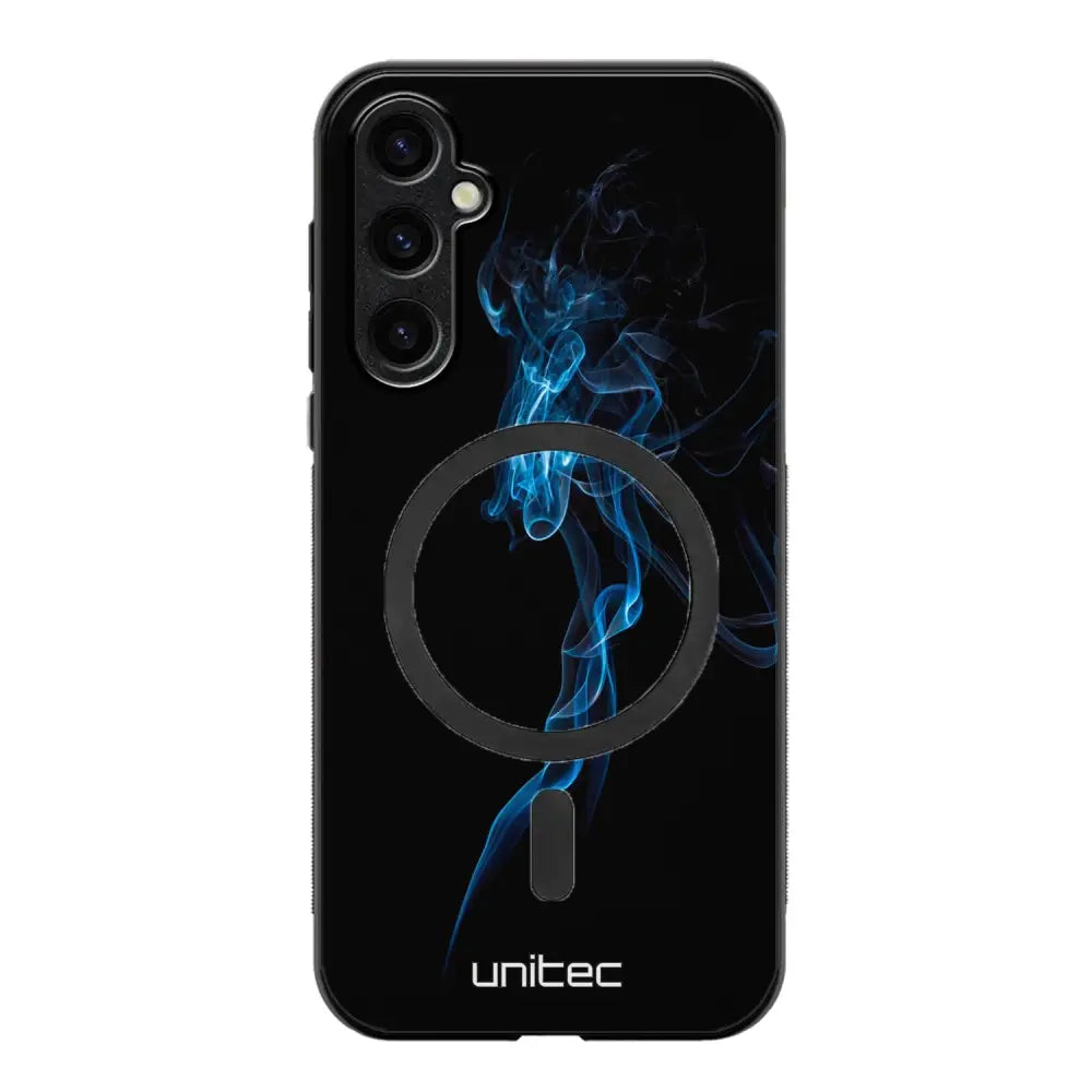 Samsung Galaxy S24 FE suojakuoret - Blue Smoke On Black