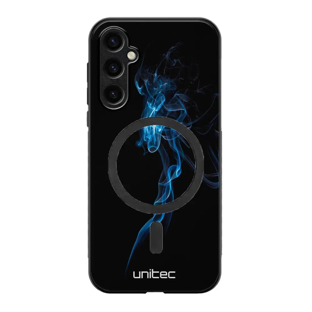 Samsung Galaxy S24 Plus suojakuoret - Blue Smoke On Black