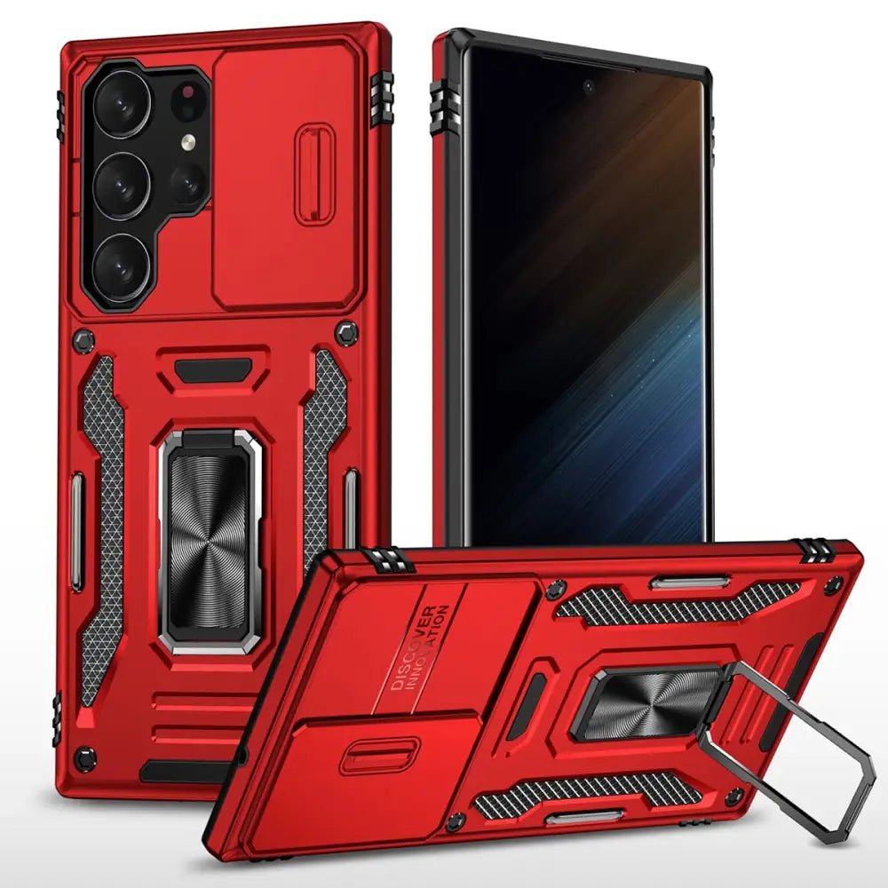 Samsung Galaxy S24 Ultra Armor suojakuori - Punainen
