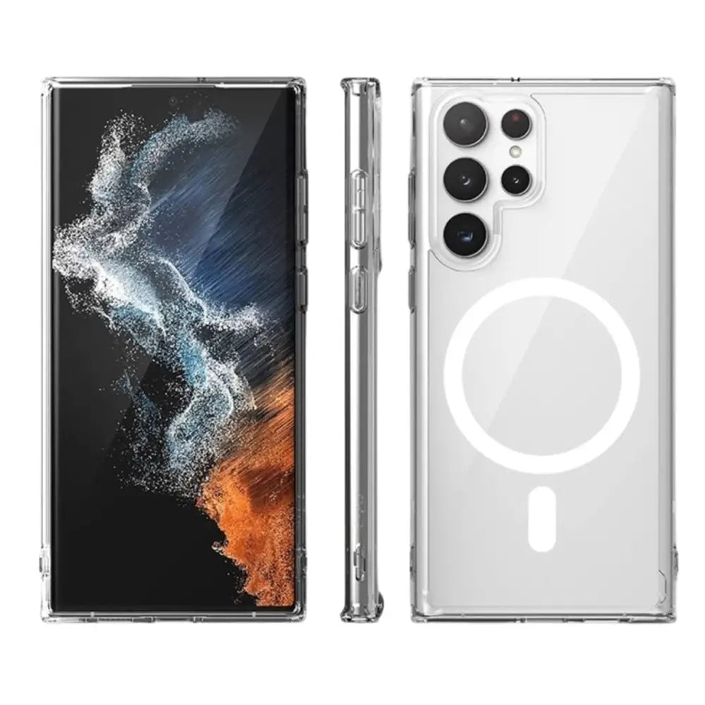 Samsung Galaxy S24 Ultra MagSafe Suojakuori Läpinäkyvä
