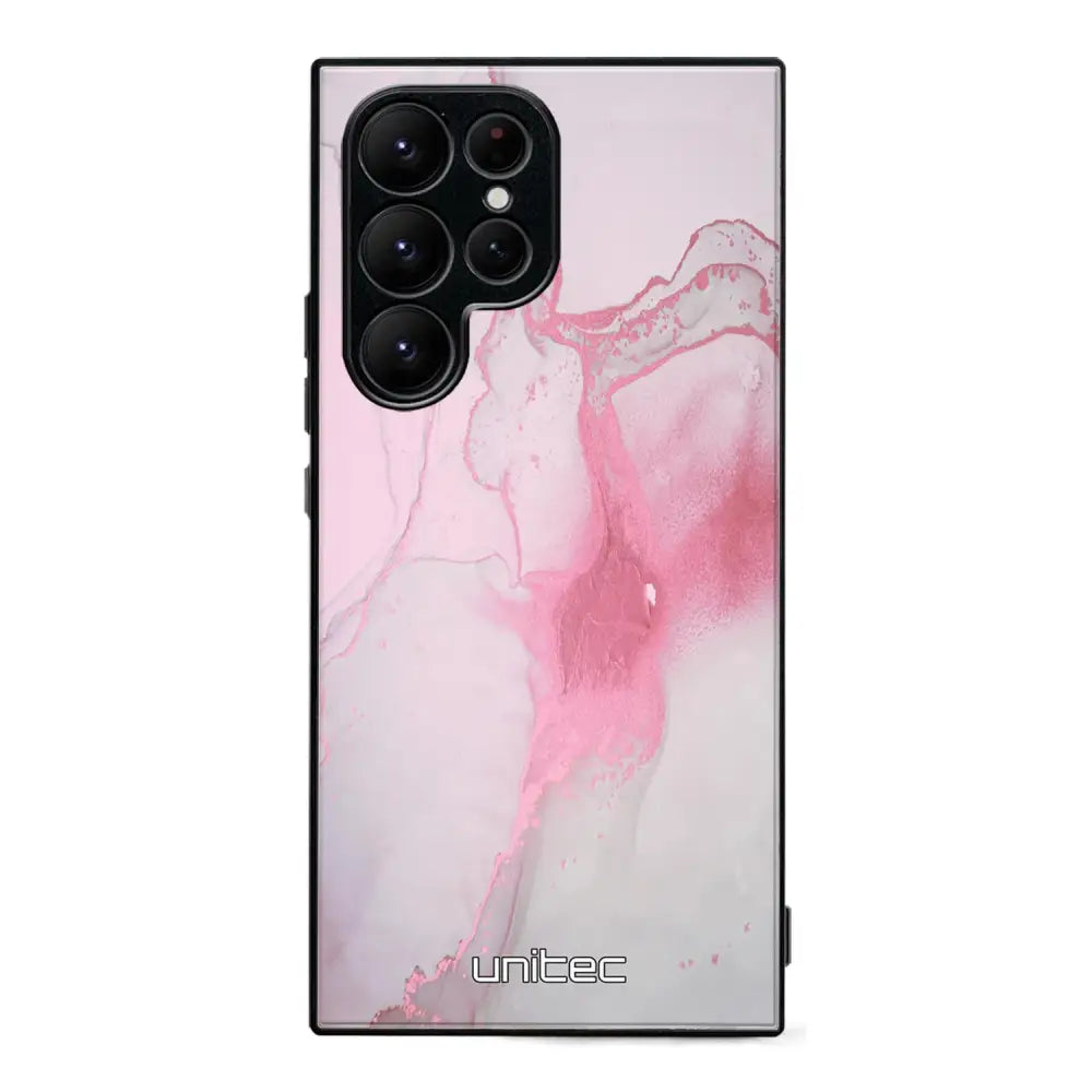 Samsung Galaxy S24 Ultra marmori suojakuoret - Pink Pok Rie - Ei