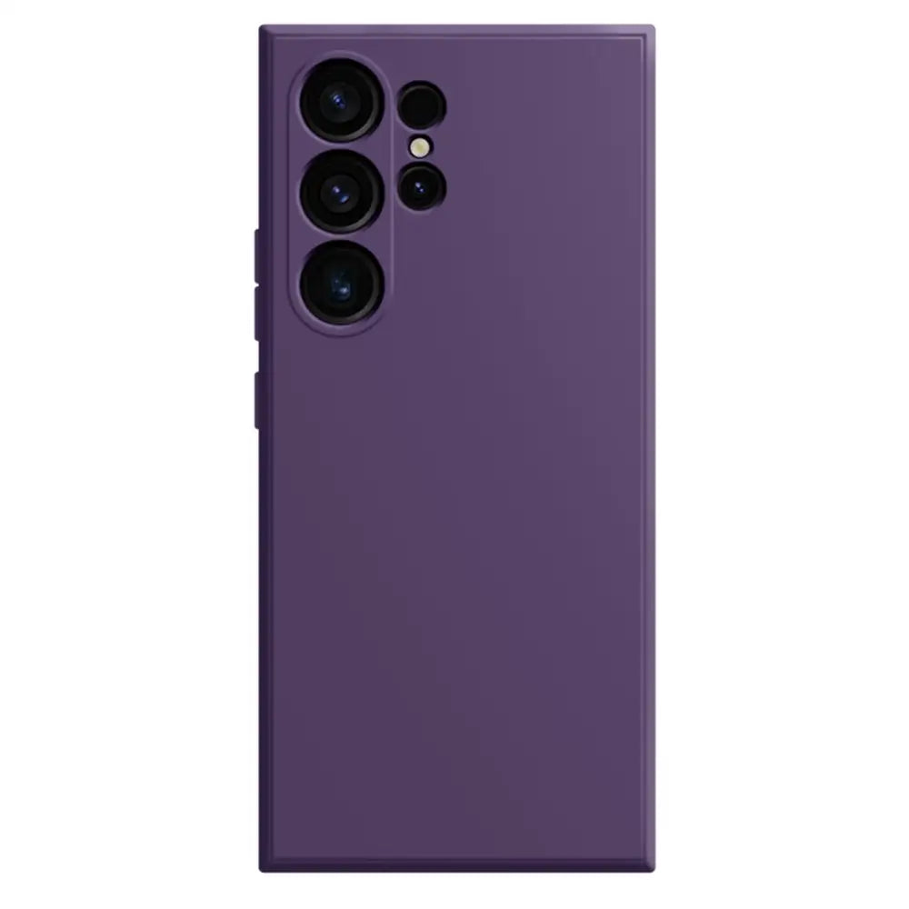 Samsung Galaxy S24 Ultra Silikoni suojakuori - Tummanvioletti