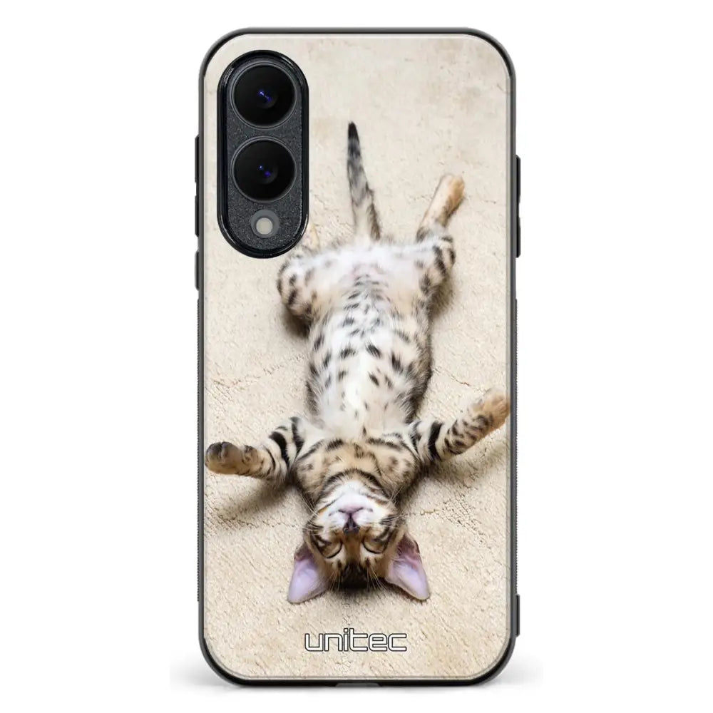 Samsung Galaxy S25 Edge kissa suojakuoret Relaxing Cat Ei