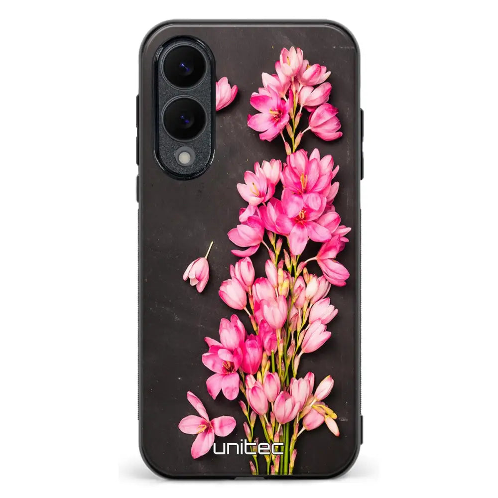 Samsung Galaxy S25 Edge kukka suojakuoret Pink Flowers Ei