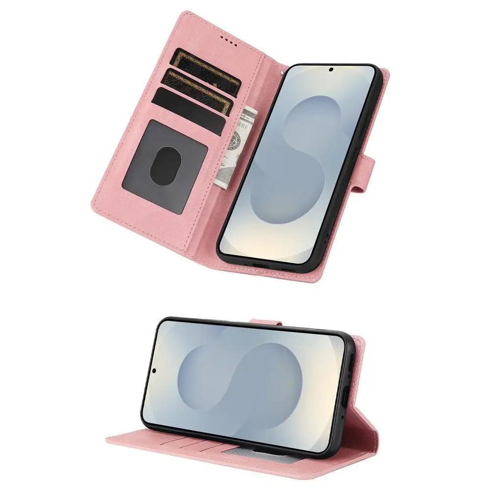 Samsung Galaxy S25 Edge Lompakkokotelo - Pinkki