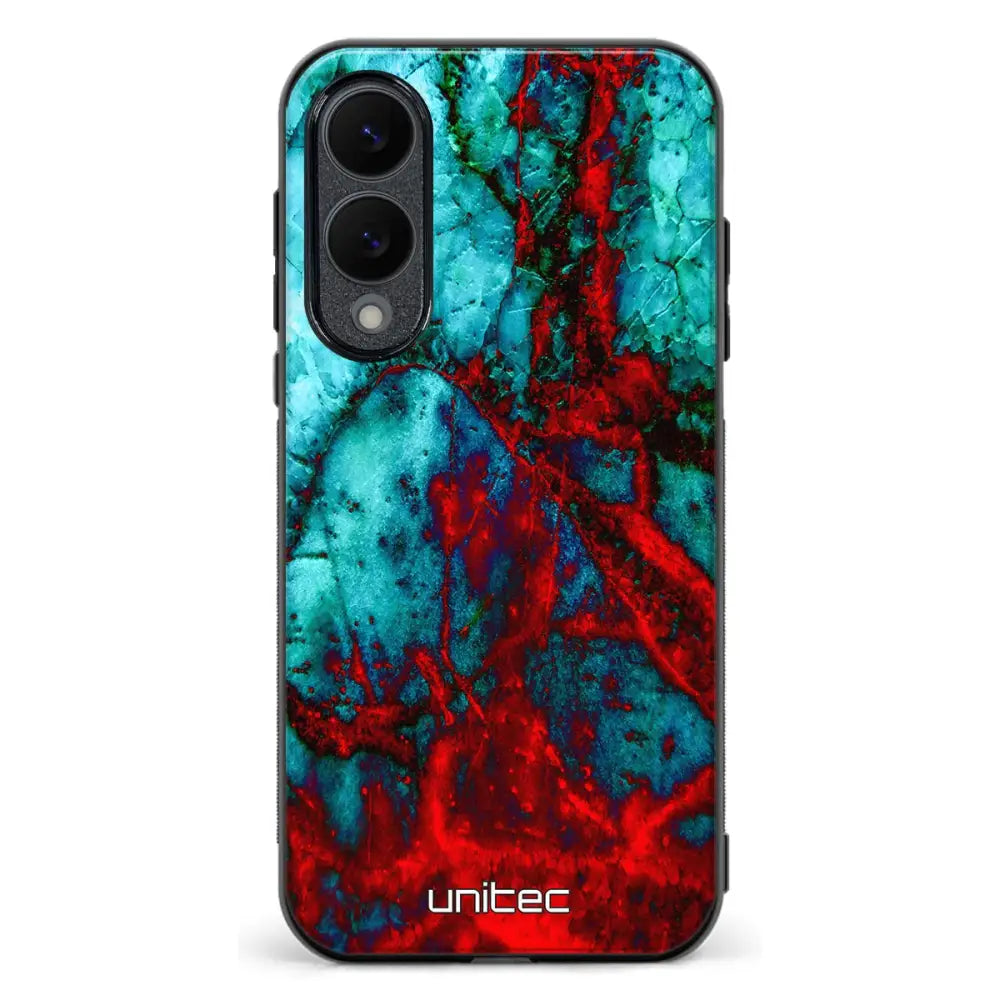 Samsung Galaxy S25 Edge marmori suojakuoret Blue Red Marble Ei