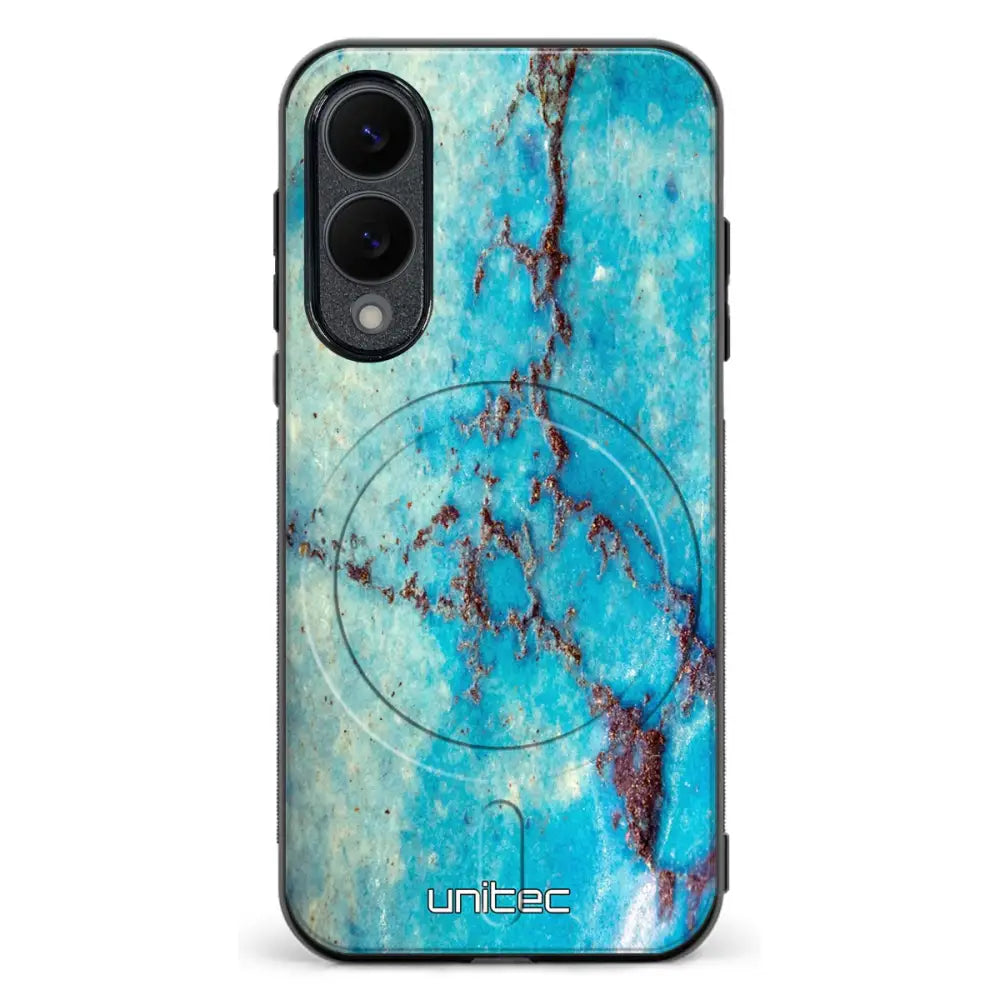 Samsung Galaxy S25 Edge marmori suojakuoret Turquoise Marble