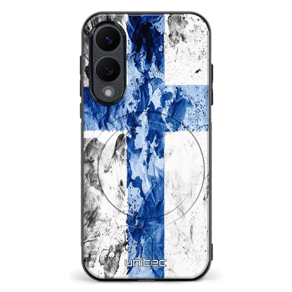 Samsung Galaxy S25 Edge suojakuoret Painted Finnish Flag