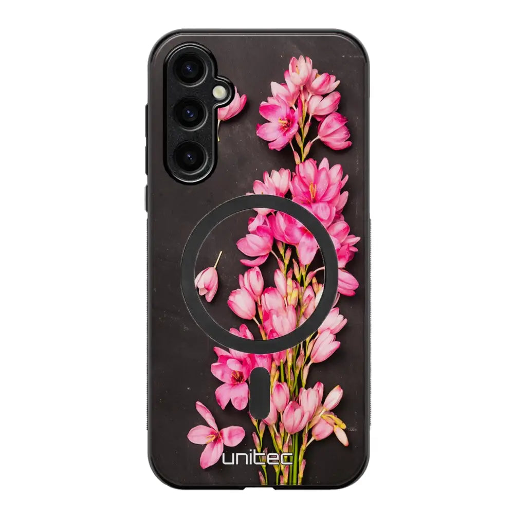 Samsung Galaxy S25 kukka suojakuoret - Pink Flowers