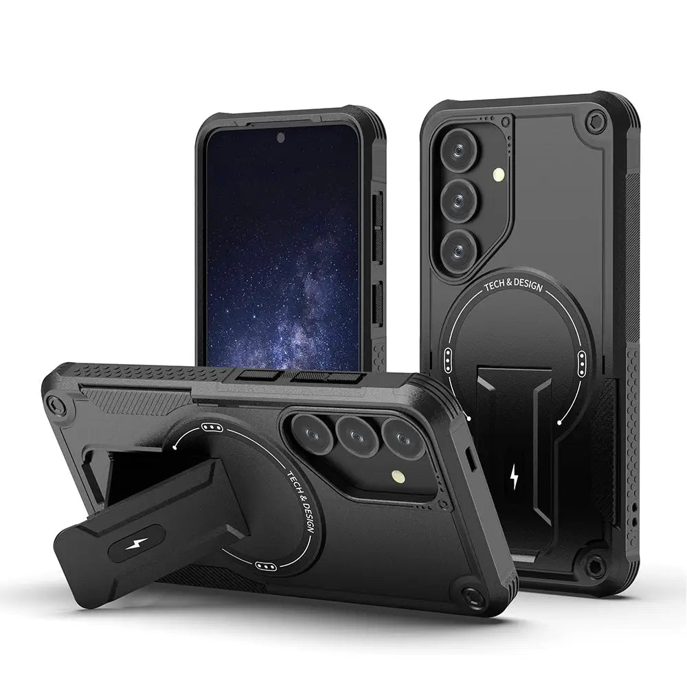 Samsung Galaxy S25 Plus Armor MagSafe kuoret - Musta