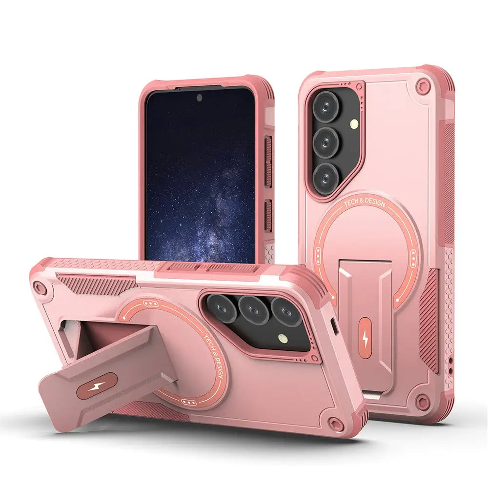 Samsung Galaxy S25 Plus Armor MagSafe kuoret - Pinkki