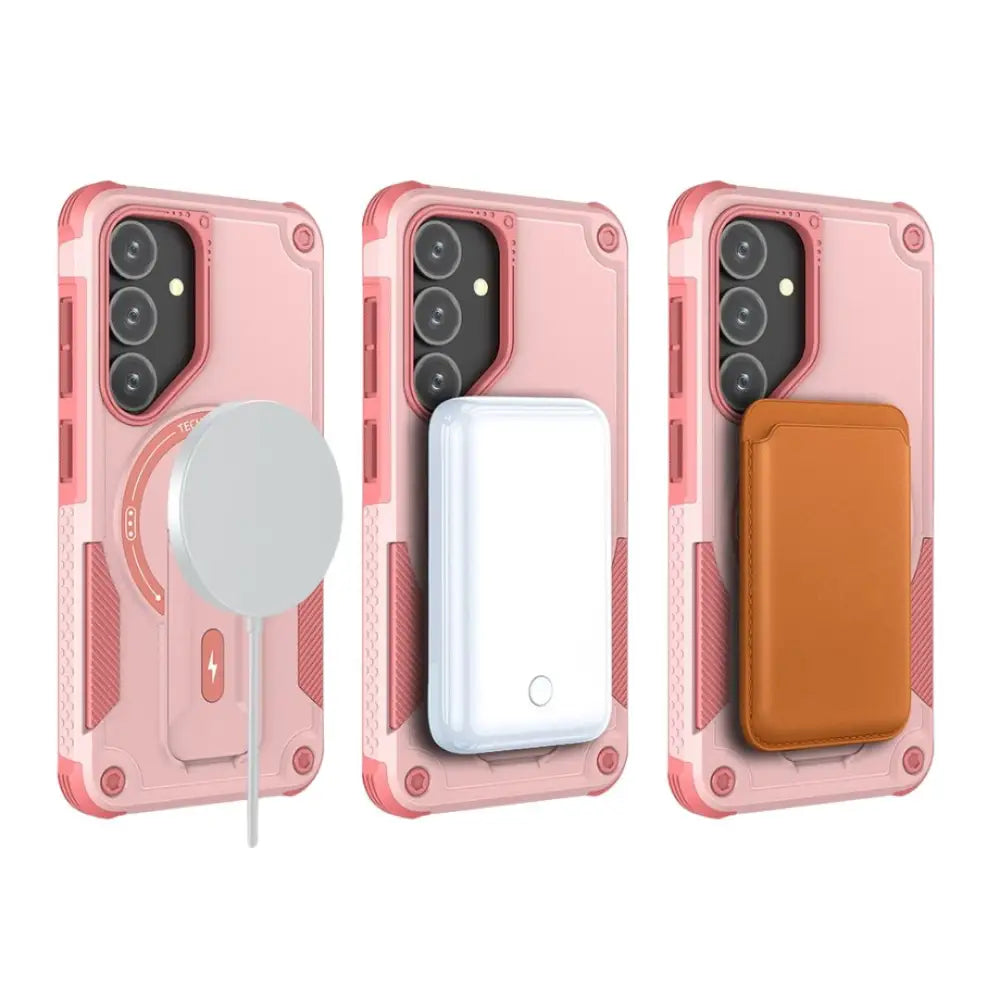 Samsung Galaxy S25 Plus Armor MagSafe kuoret - Pinkki