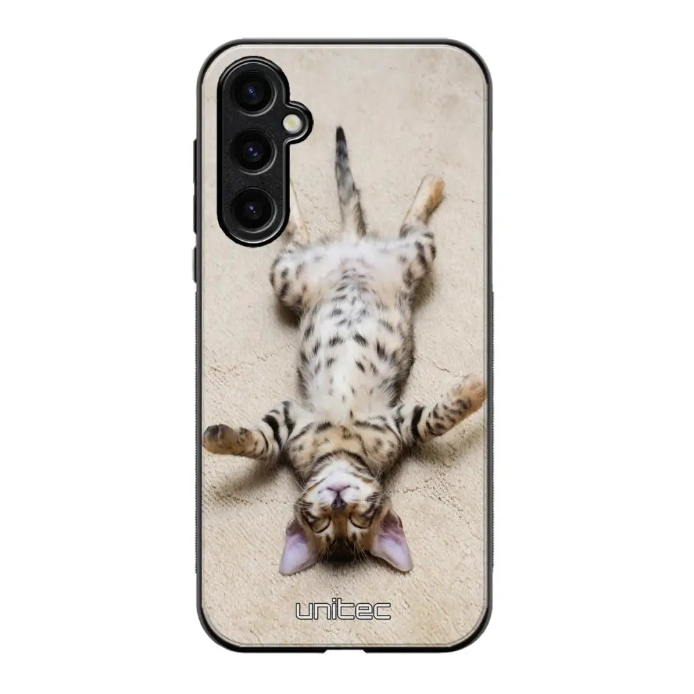 Samsung Galaxy S25 Plus kissa suojakuoret - Relaxing Cat - Ei