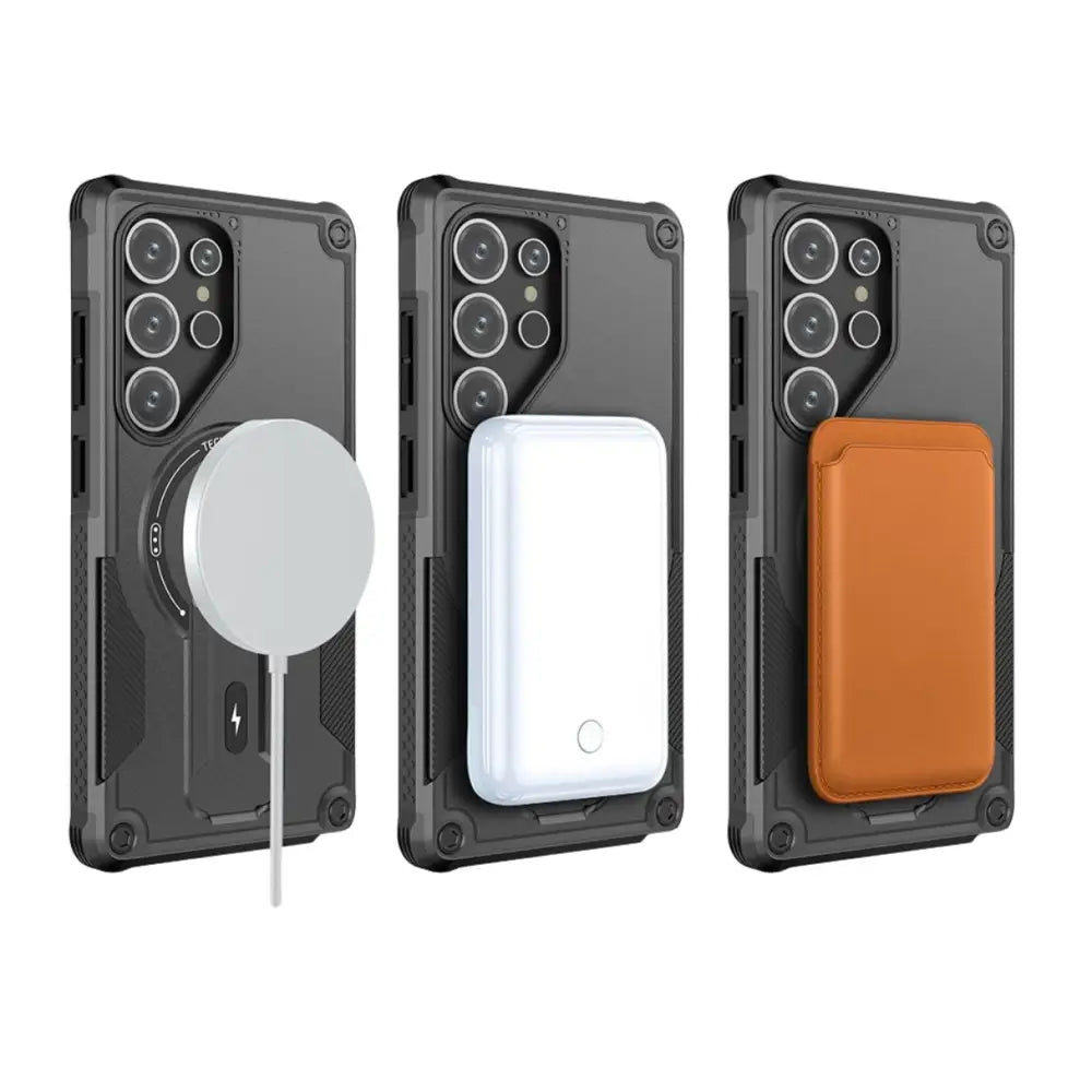 Samsung Galaxy S25 Ultra Armor MagSafe kuoret - Musta