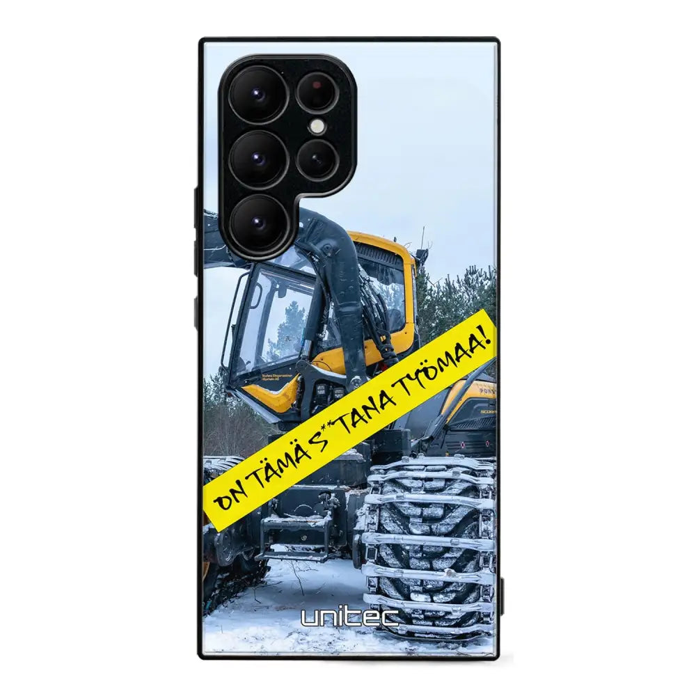 Samsung Galaxy S25 Ultra meemi suojakuoret - Työmaa - Ei