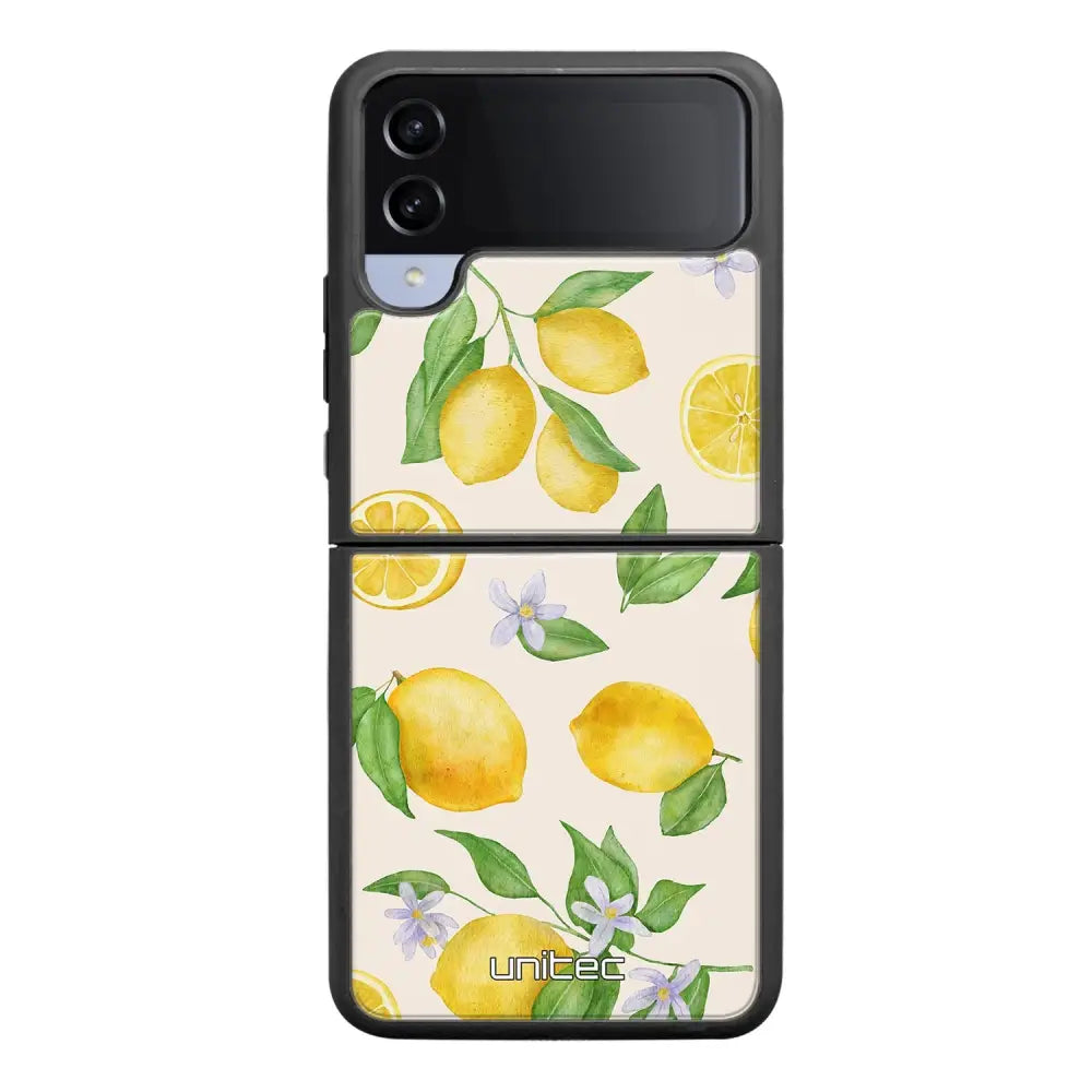 Samsung Galaxy Z Flip 4 hedelmä suojakuoret - Lemon - Ei