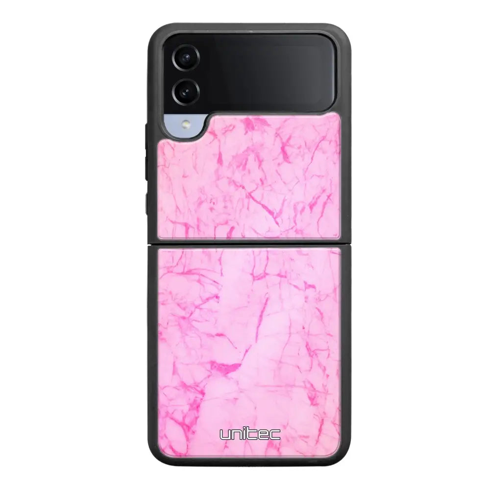 Samsung Galaxy Z Flip 4 marmori suojakuoret - Light Pink Marble - Ei