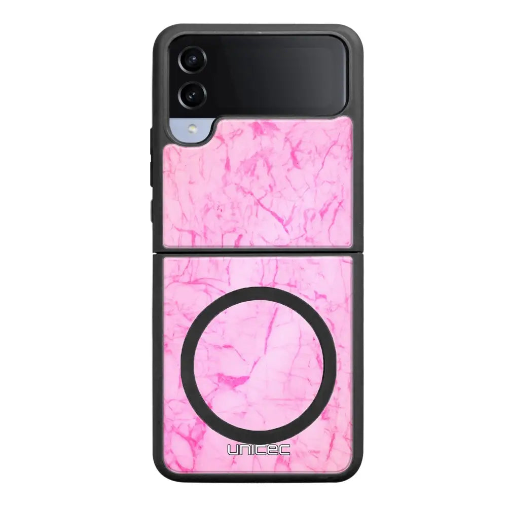 Samsung Galaxy Z Flip 4 marmori suojakuoret - Light Pink Marble