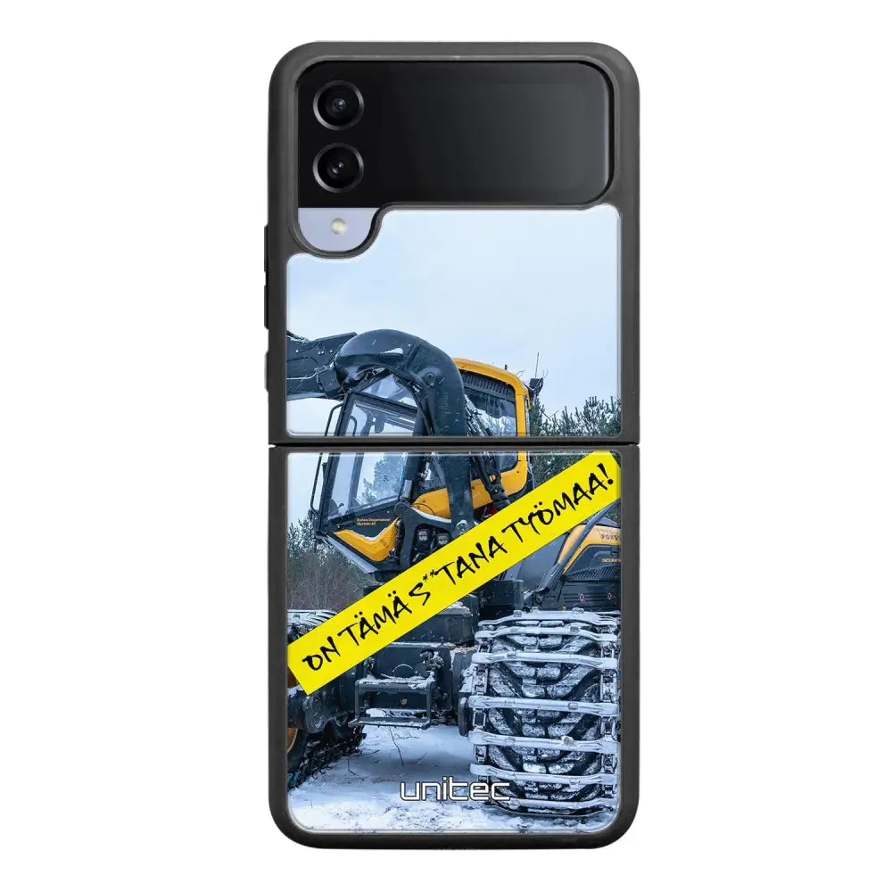 Samsung Galaxy Z Flip 4 meemi suojakuoret - Työmaa - Ei