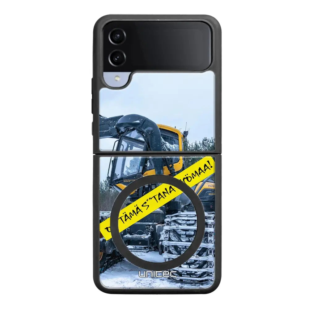 Samsung Galaxy Z Flip 4 meemi suojakuoret - Työmaa