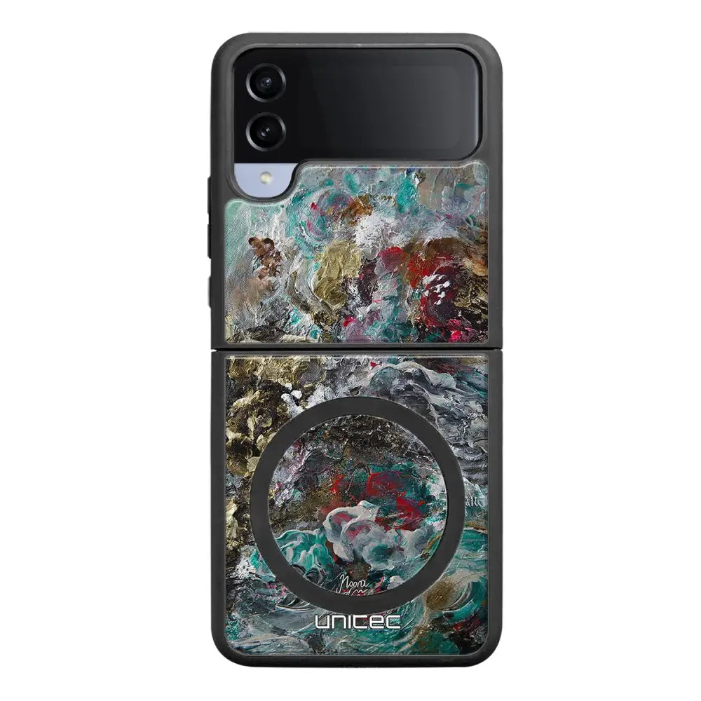 Samsung Galaxy Z Flip 4 modern art suojakuoret - Heart Knows - Noora Kämppi