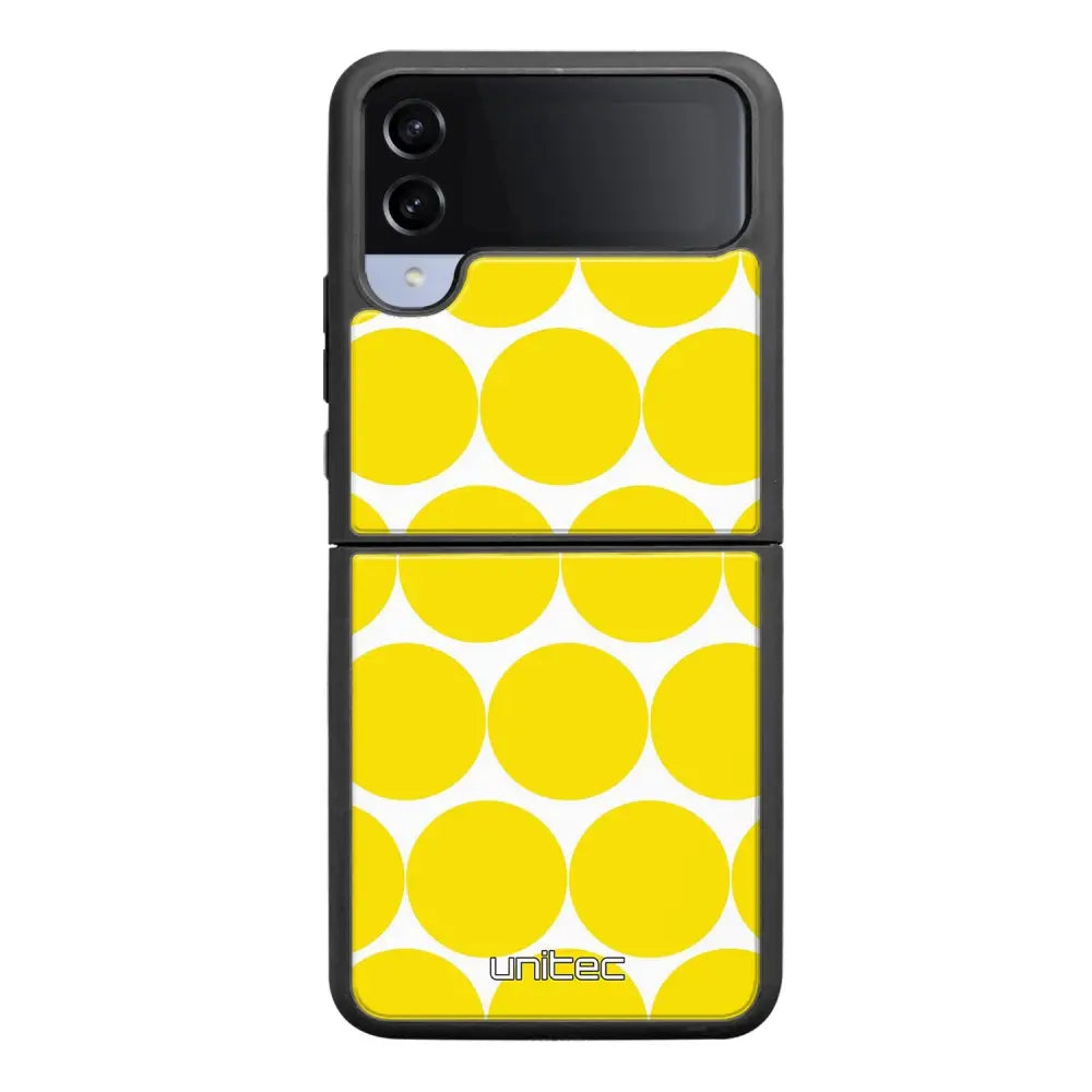 Samsung Galaxy Z Flip 4 pallo suojakuoret - Keltainen Pallo - Ei