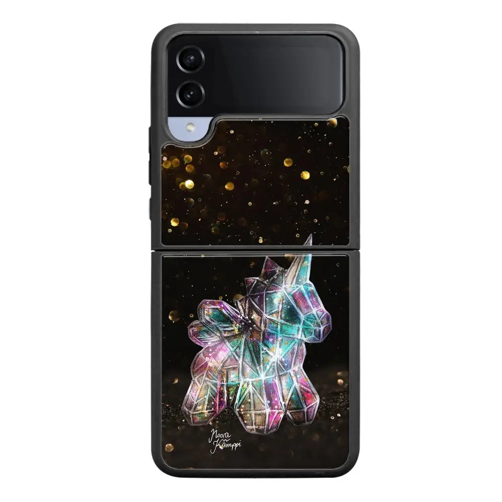 Samsung Galaxy Z Flip 4 unicorn suojakuoret - Kulta - Noora Kämppi - Ei