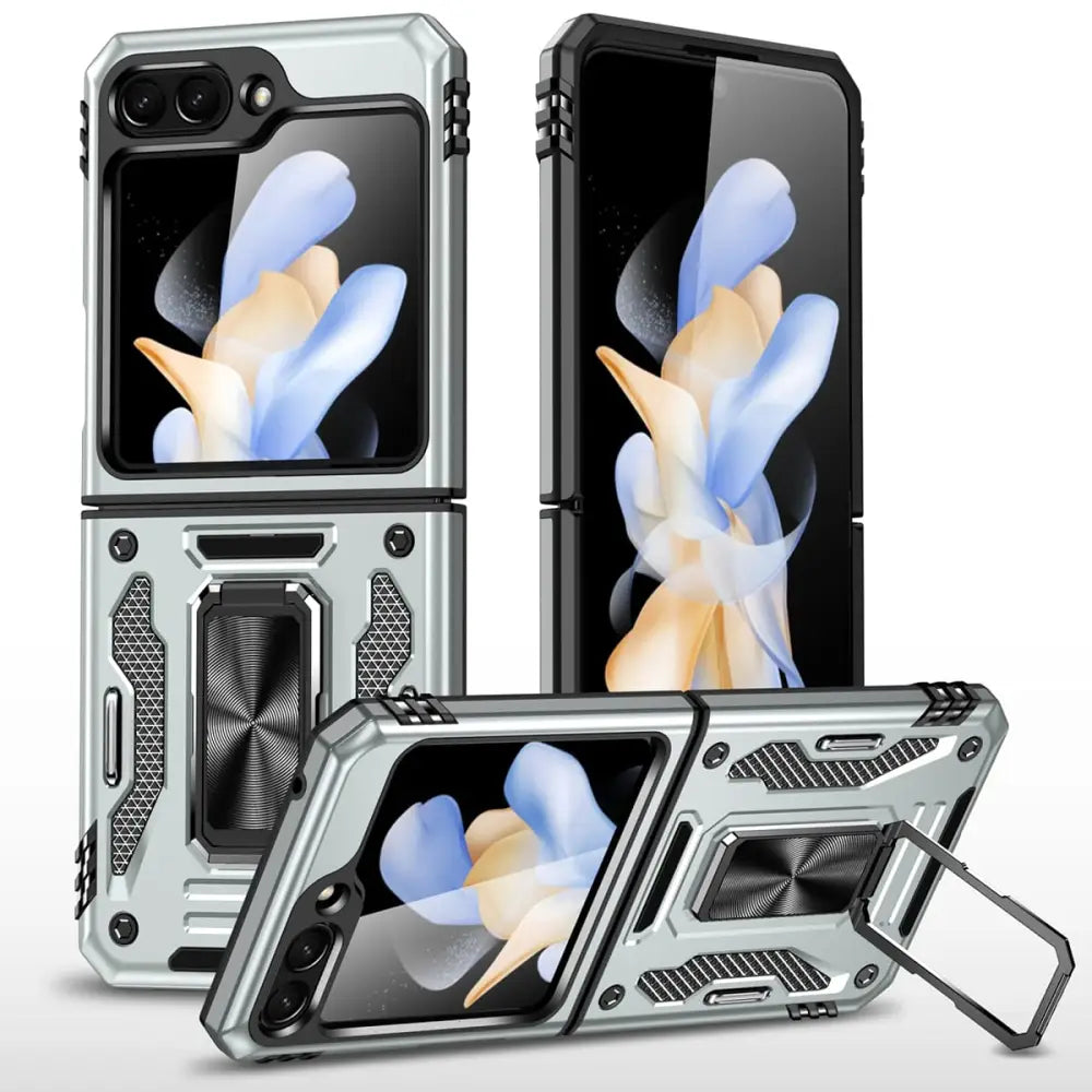 Samsung Galaxy Z Flip 5 Armor suojakuori - Harmaa