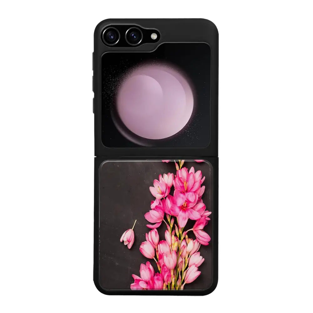 Samsung Galaxy Z Flip 5 kukka suojakuoret - Pink Flowers - Ei