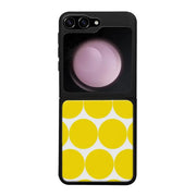 Samsung Galaxy Z Flip 5 pallo suojakuoret - Keltainen Pallo - Ei