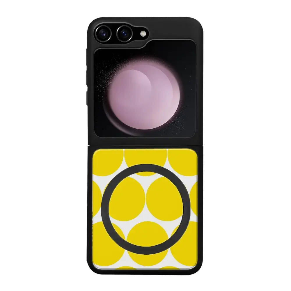 Samsung Galaxy Z Flip 5 pallo suojakuoret - Keltainen Pallo