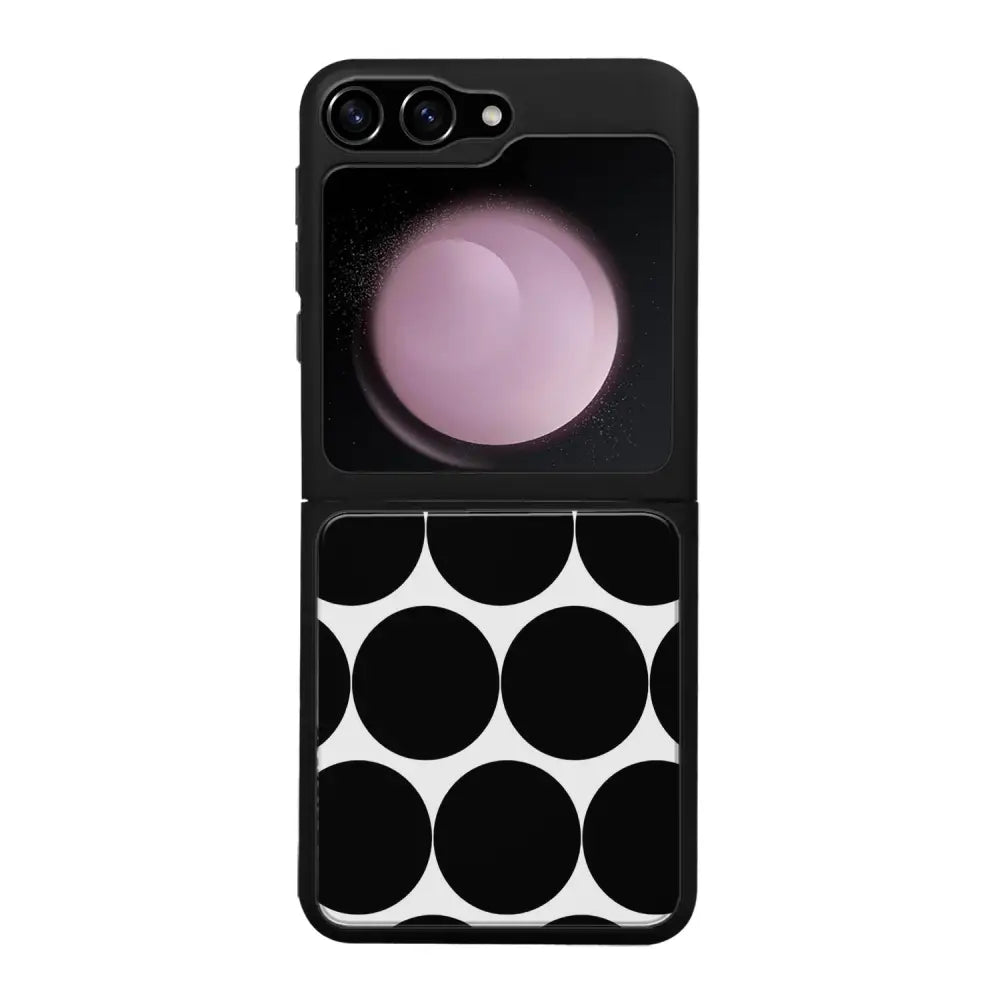 Samsung Galaxy Z Flip 5 pallo suojakuoret - Musta Pallo - Ei