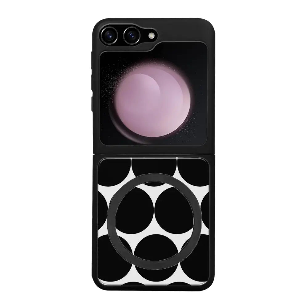 Samsung Galaxy Z Flip 5 pallo suojakuoret - Musta Pallo