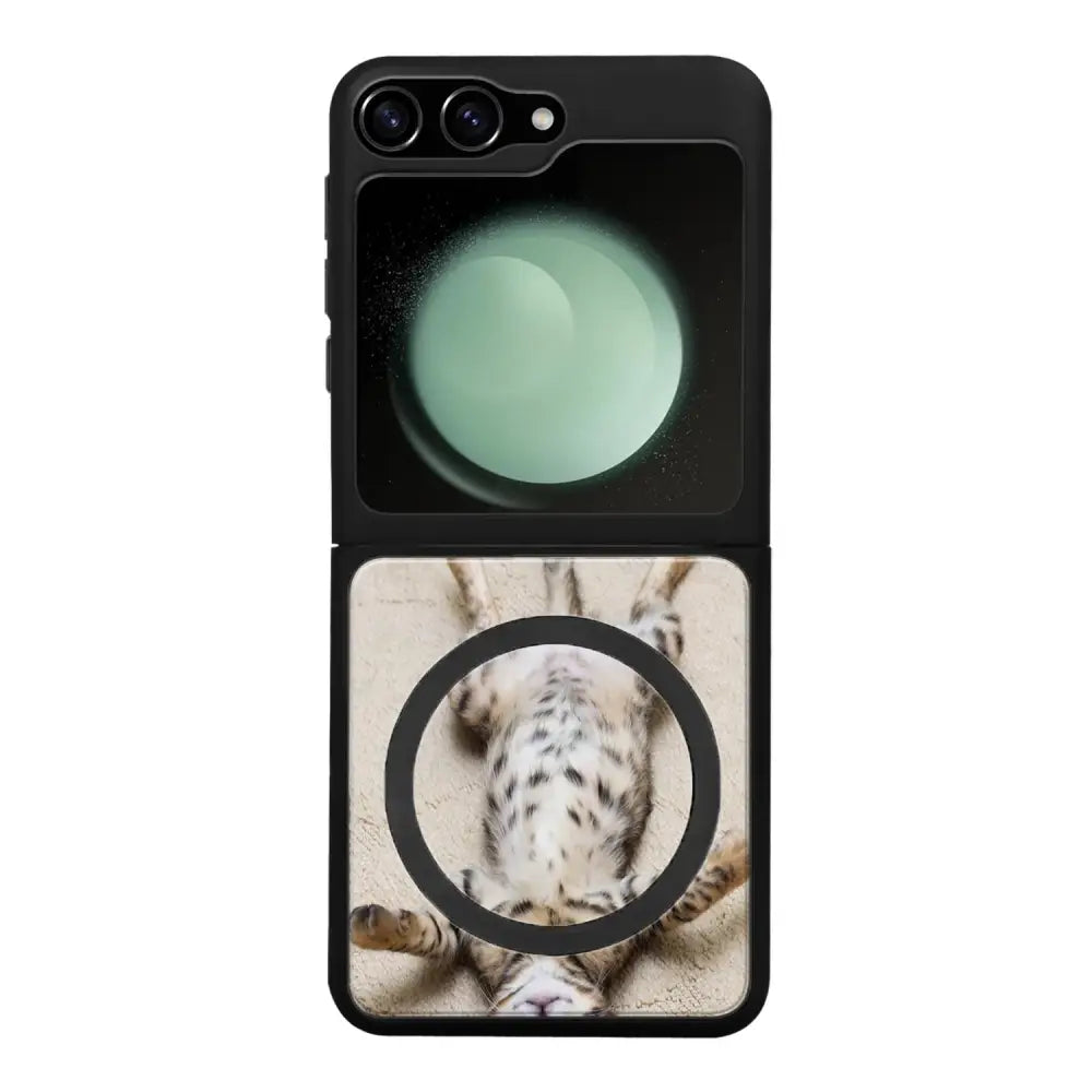 Samsung Galaxy Z Flip 6 kissa suojakuoret - Relaxing Cat