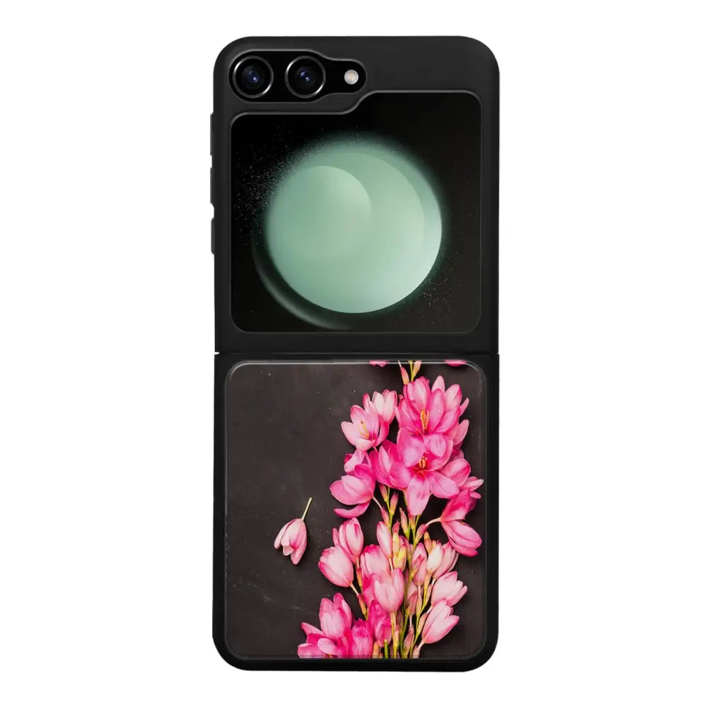 Samsung Galaxy Z Flip 6 kukka suojakuoret - Pink Flowers - Ei