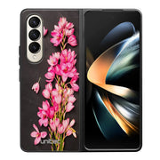 Samsung Galaxy Z Fold 4 kukka suojakuoret - Pink Flowers - Ei