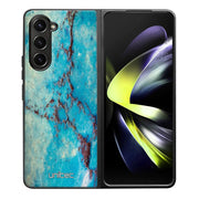 Samsung Galaxy Z Fold 5 marmori suojakuoret - Turquoise Marble - Ei