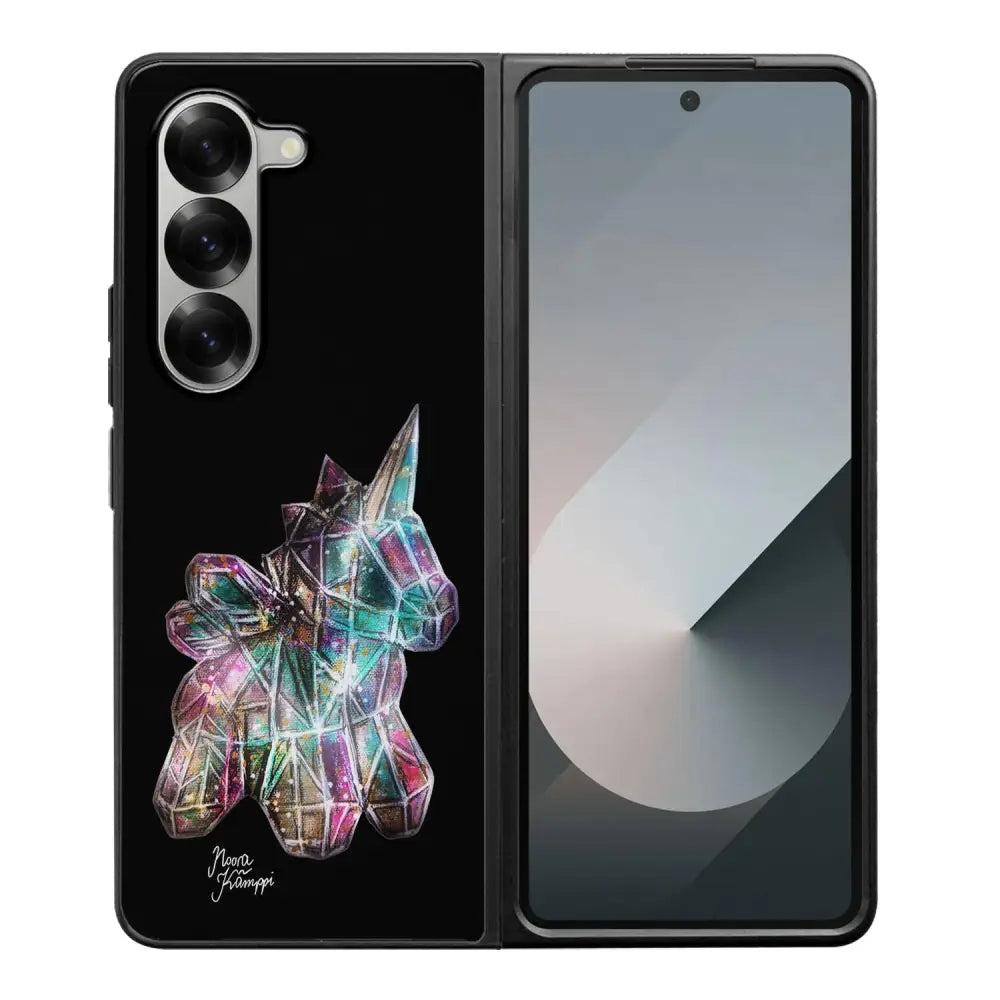 Samsung Galaxy Z Fold 6 unicorn suojakuoret - Musta - Noora Kämppi - Ei